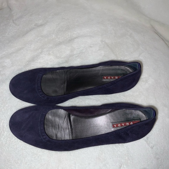 Prada Purple Suede Kitten Heels Size 39 - Picture 8 of 9